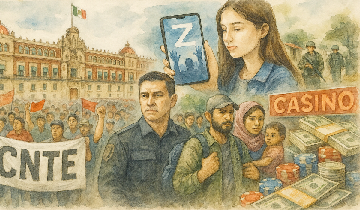 CNTE, marcha Z, Michoacán, migrantes y casinos sacuden a México