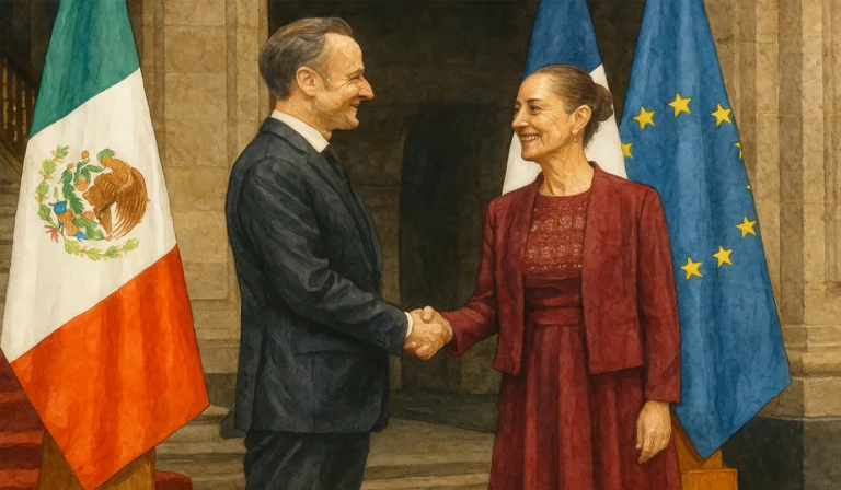 Sheinbaum y Macron