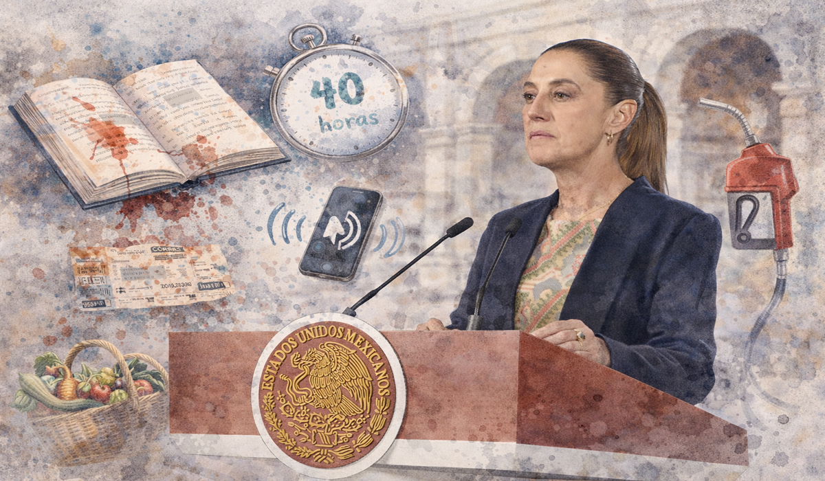 Sheinbaum y la mañanera “todo terreno”: pleito en la SEP, 40 horas y la frase que encendió el debate.