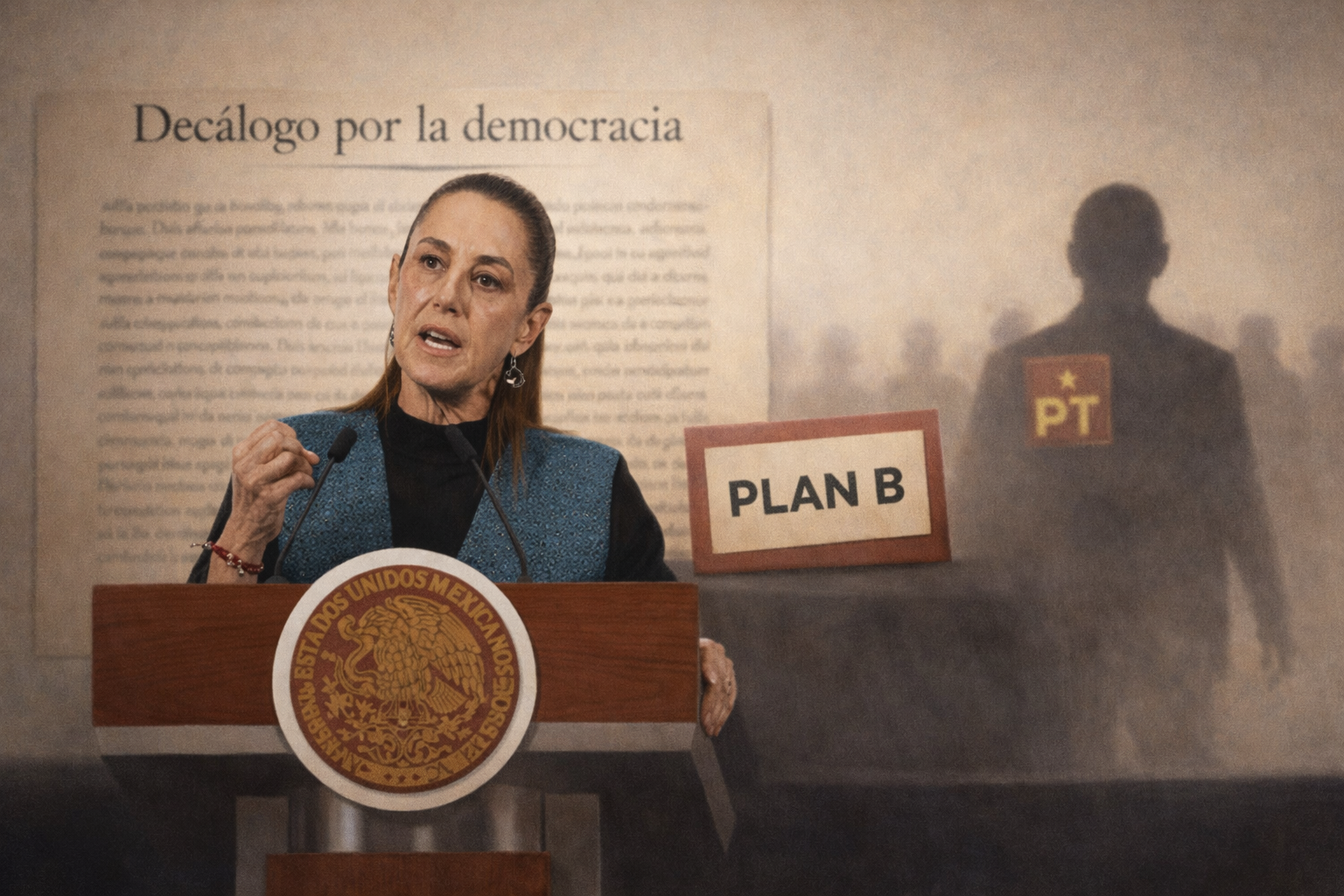 Sheinbaum admite “Plan B” electoral y prende la mecha: el PT ya se le volteó