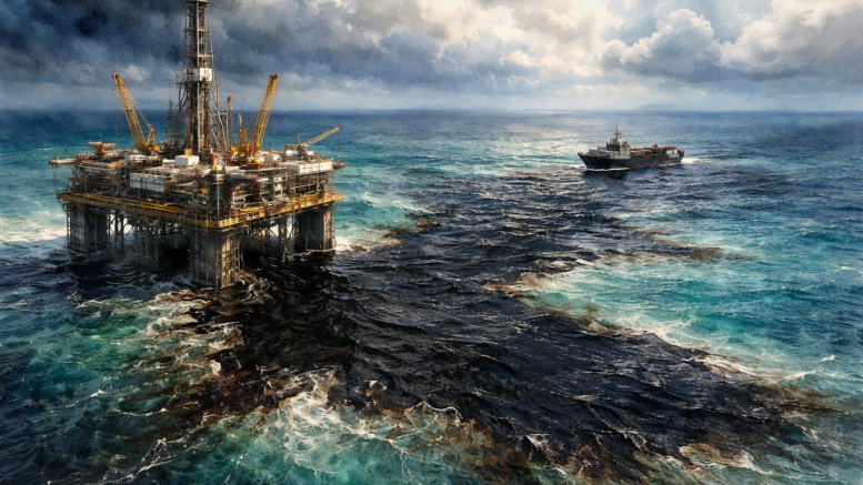 Derrame de Pemex en el Golfo de México