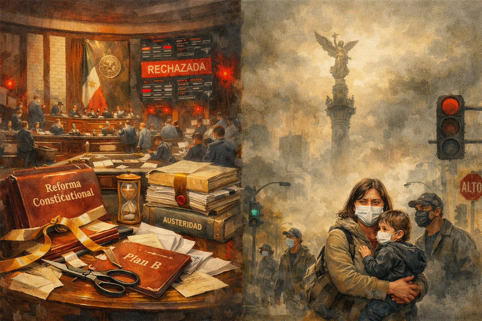 Reforma frenada, pensiones en revisión y aire sucio: así se movió la agenda pública de México