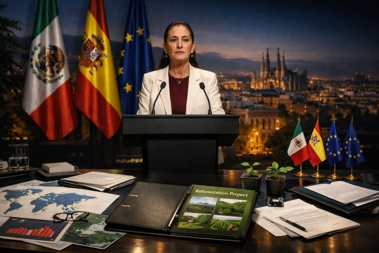 Sheinbaum gasto militar reforestación