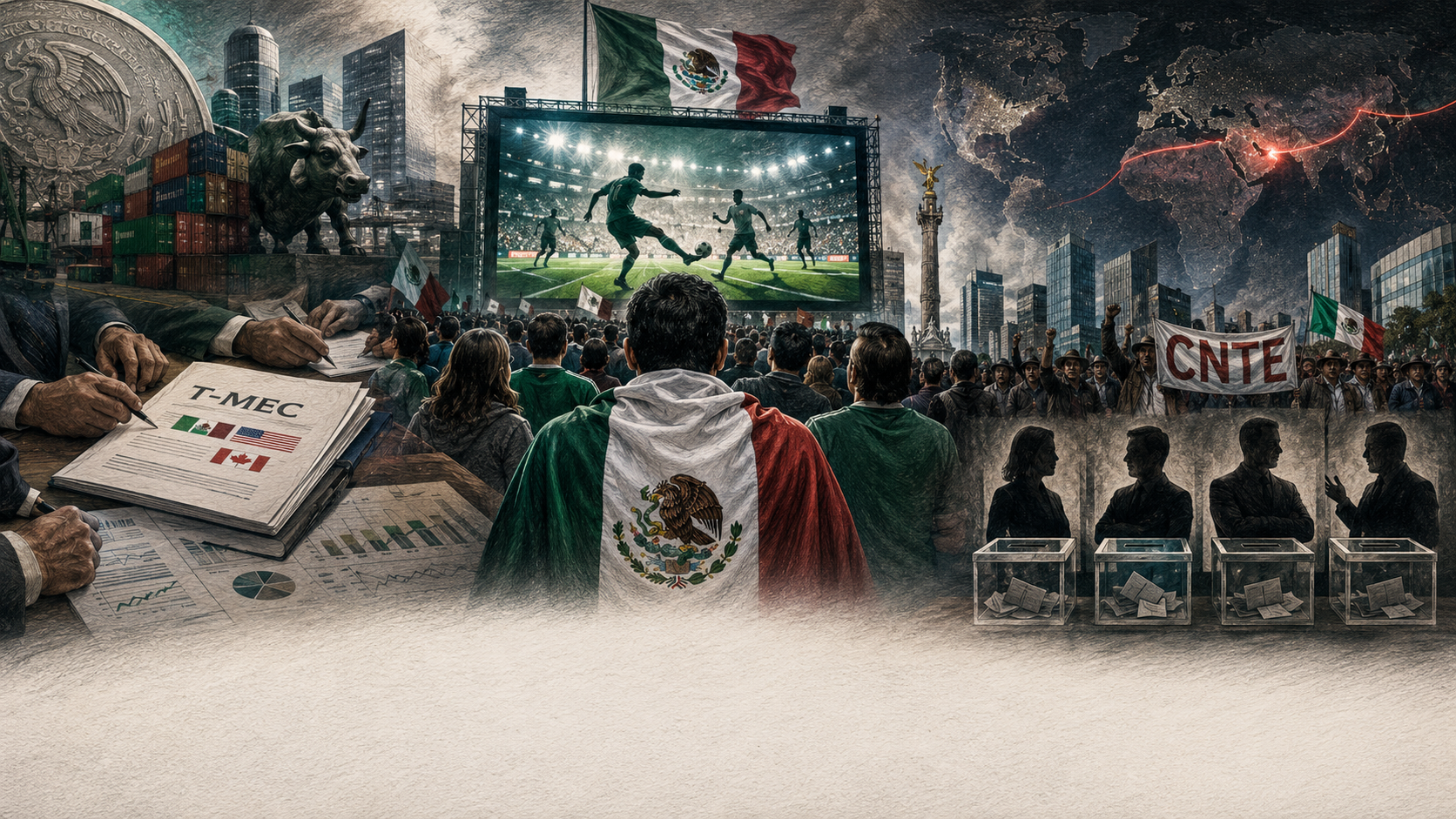 México gana en el Mundial, pero el país arde entre T-MEC, CNTE y nuevos partidos