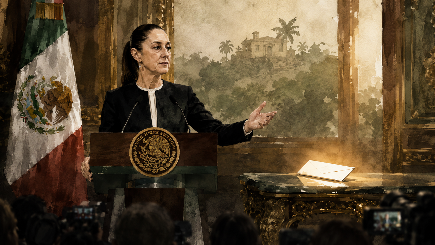 Sheinbaum revira: niega gobierno desde Palenque y acusa misoginia por carta de AMLO