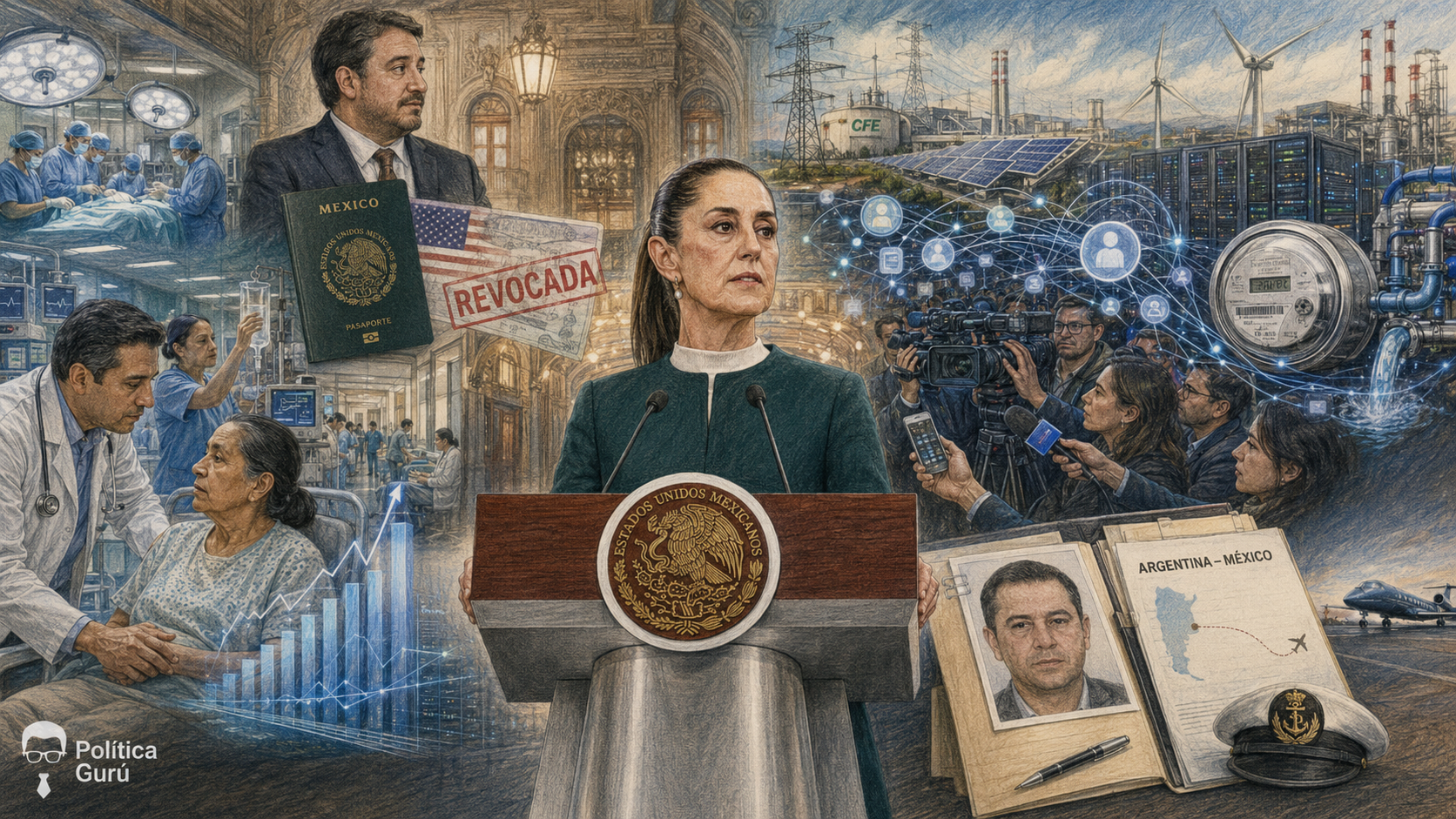 Sheinbaum: salud al alza, visa de Andy y tensión con la prensa