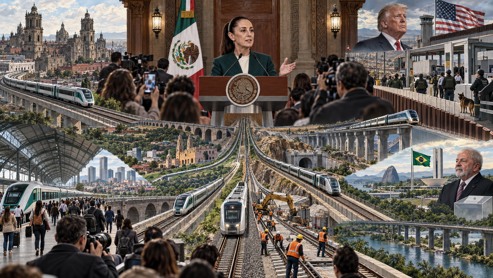 Trenes aceleran; Sheinbaum responde a Trump tras discurso en la ONU