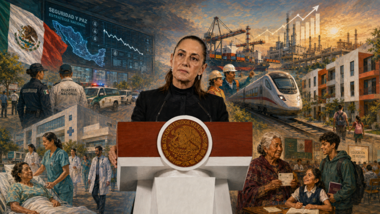 Claudia Sheinbaum presentó su Segundo Informe con avances en economía, bienestar, seguridad, salud e infraestructura. Estos son los cinco temas clave.